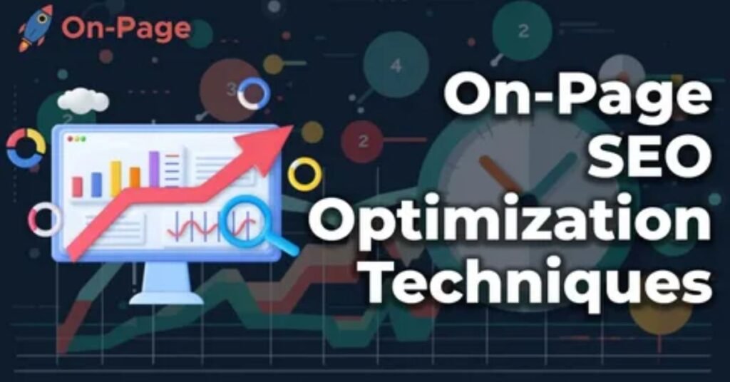SEO dashboard showing on-page optimization factors like meta tags, keywords, and website structure.