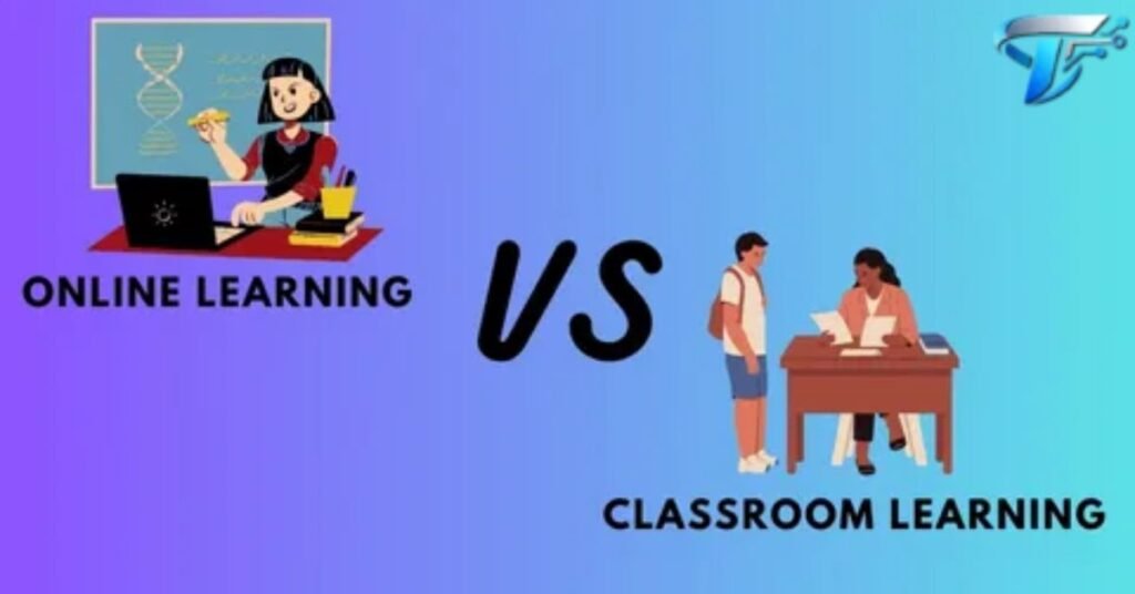 Comparison between online and physical web development courses to choose the best learning method.