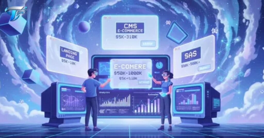 Business growth concept showing websites and digital presence as the center of modern business success in 2026.